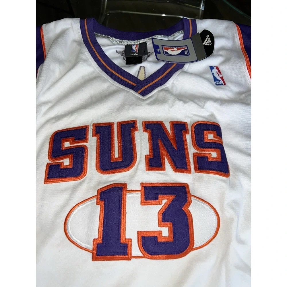 NWT Phoenix Suns #13 Steve Nash Adidas NBA Men's 52 Basketball‎ Jersey Length